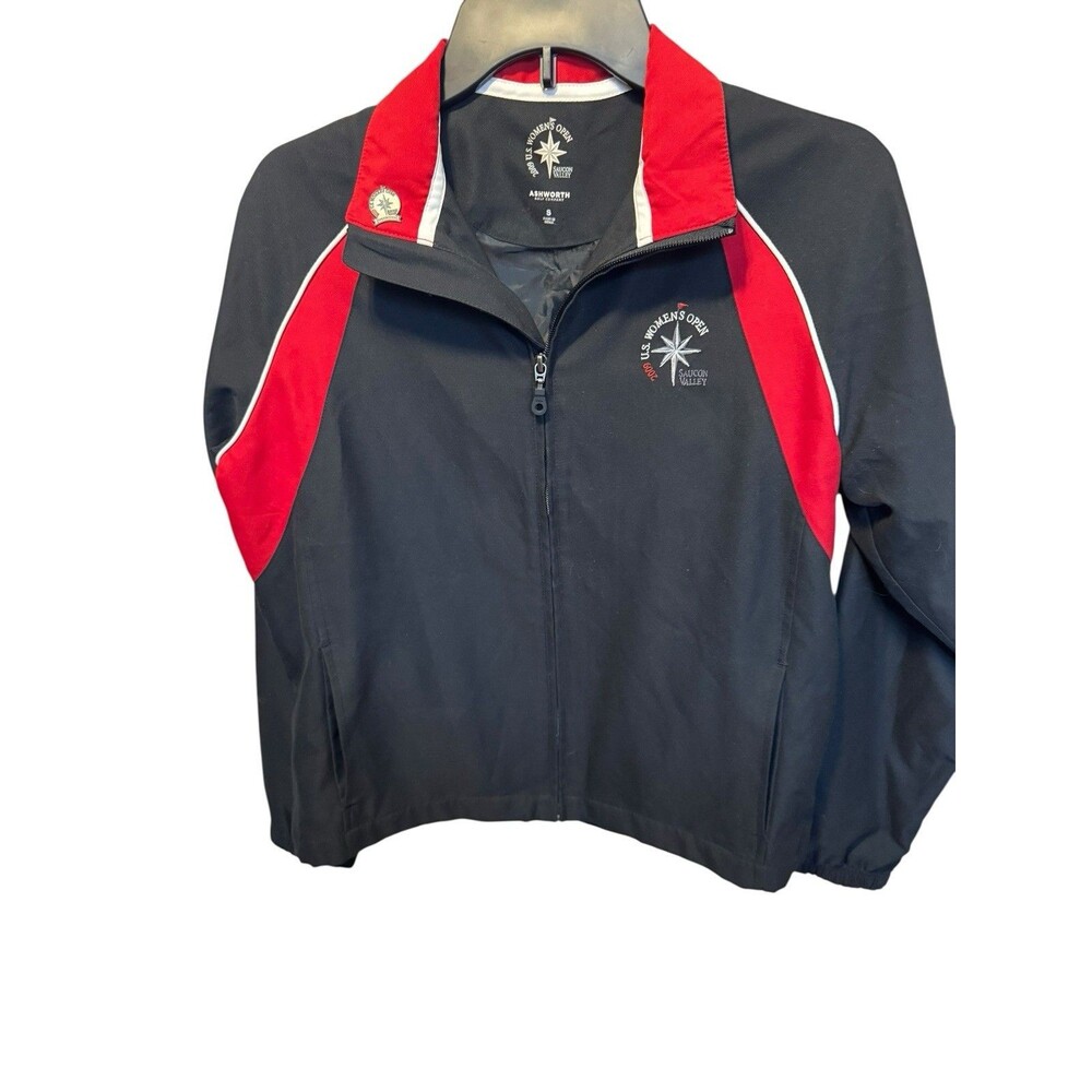 2009 US Womens Open Saucon Valley Golf Jacket Zip Front Ashworth Golf Co SZ S